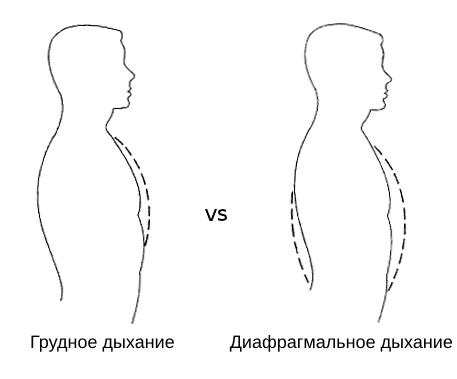 Как полезней дышать грудью или животом